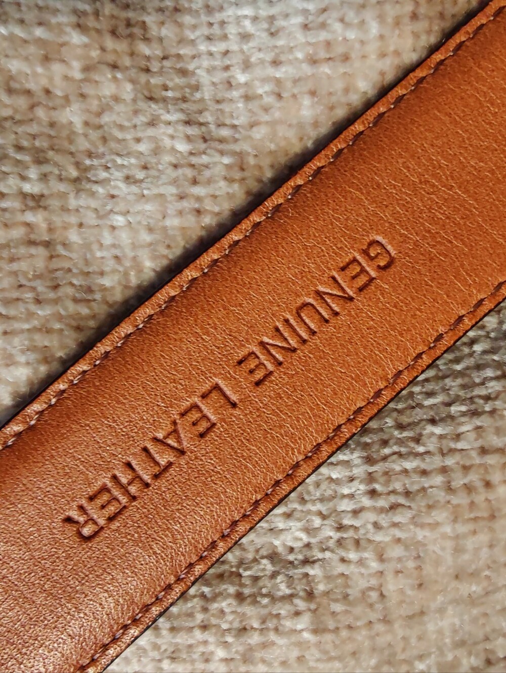 Ralph Lauren Croc-Embossed Leather Belt with Gold Buckle Marks RL 67, Size M - Picture 6 of 12
